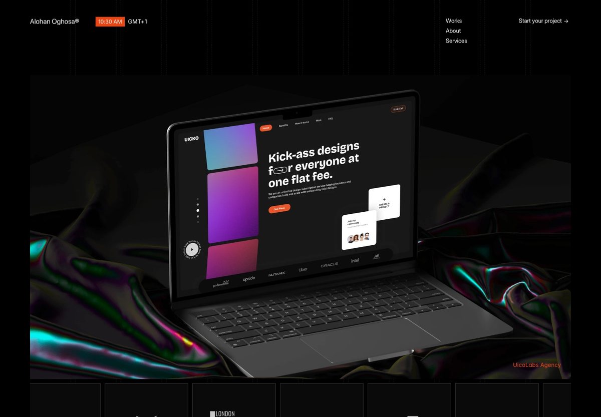 Alohan O. Kelvin's portfolio homepage